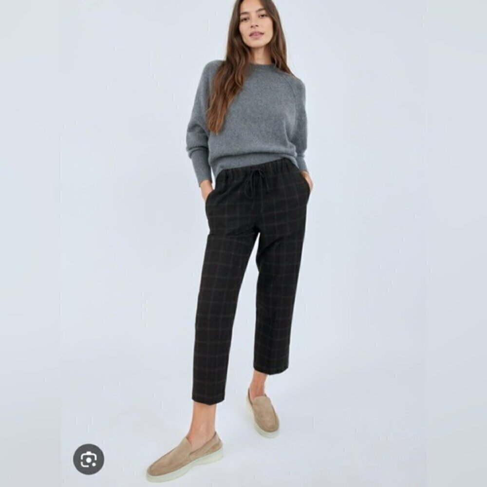 Aritzia The Group by Babaton Jimmy Pant XS plaid academia pull on ankle length